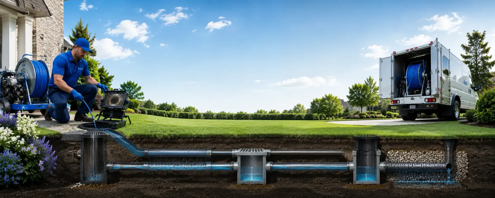 Outdoor drain cleaning information for North Pomfret, VT
